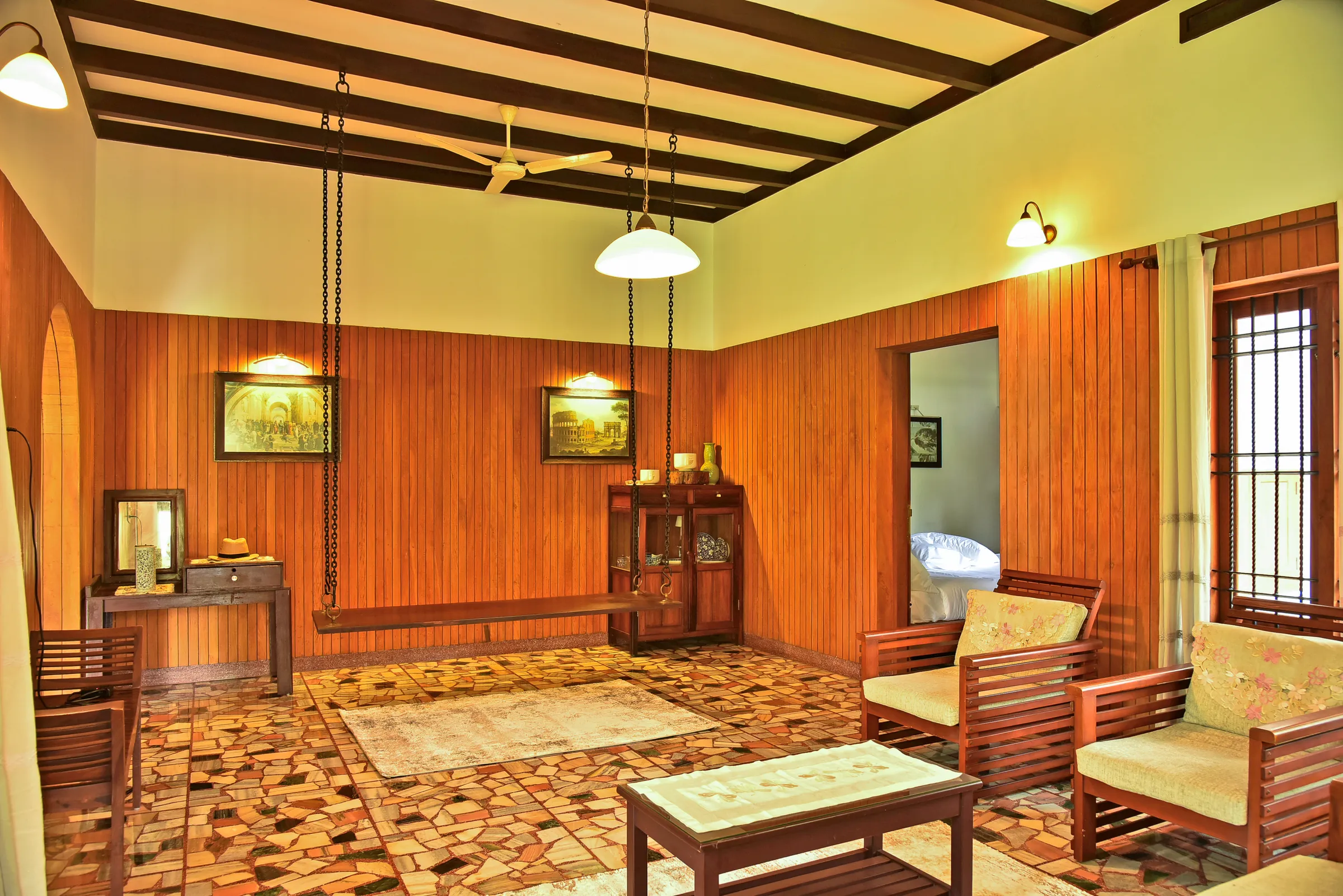 The sitting room at Cotton Hill Homestay